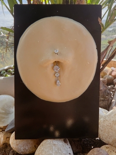 Piercing Umbigo Pigente Zircônia Gota - comprar online