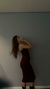 Vestido largo strapless Olivia en internet