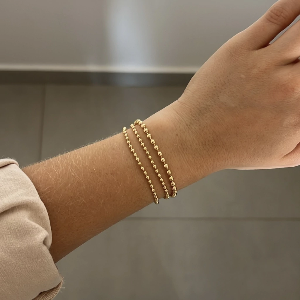 Pulseira Tripla de bolinhas