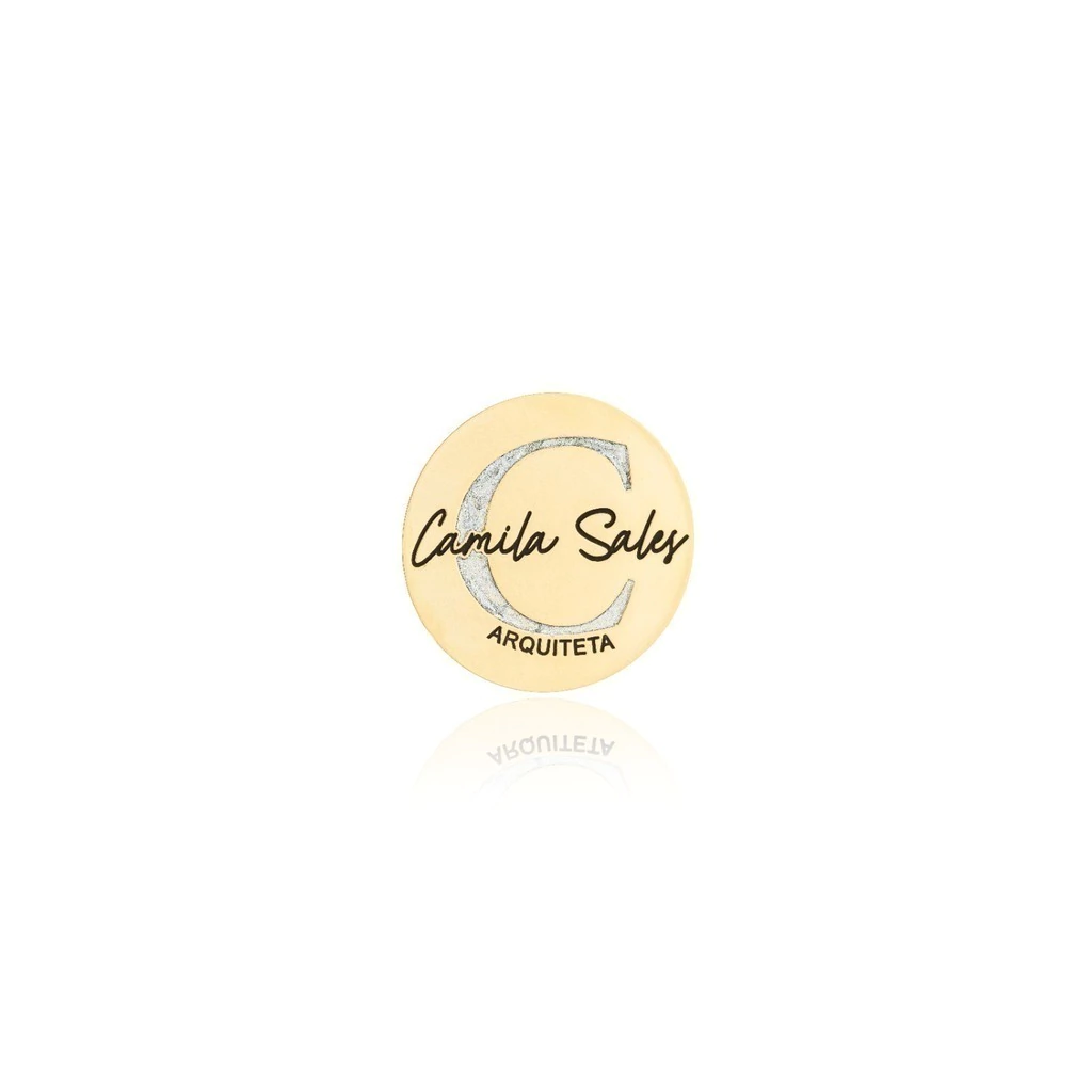 BROCHE REDONDO 3CM PERSONALIZADO
