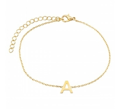 PULSEIRA FINA + INICIAL LISA - PRONTA ENTREGA - comprar online