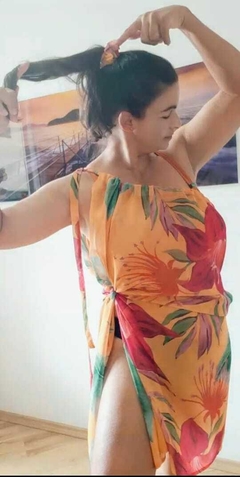 Canga versátil vc usa como saia e vestido na internet