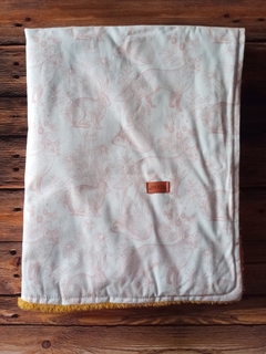 Frazada de gabardina y corderito - comprar online