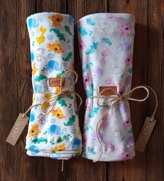 Manta de algodón animalitos - comprar online