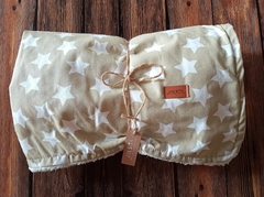 Frazada estrellas beige