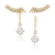 Ear Jacket Lapidação Dourado