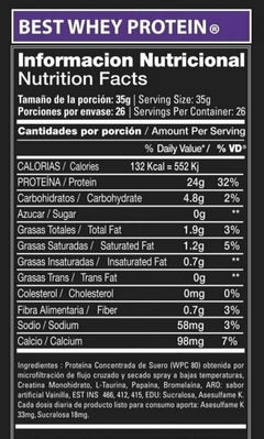 BEST WHEY 1 KG -XTRENGHT NUTRITION - comprar online