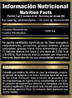CREATINA MONOHIDRATO 300GR - GOLD - comprar online