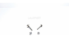 Piercing Labret Rosca Interna Zircon Engarzado 3mm - tienda online