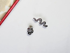 Labret Titanio F136 Snake / Bee. Silver. Importado. en internet