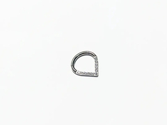 Luxury Piercing Drop G23 8mm. Circón Aaaa. Importado - comprar online