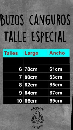 Canguro talle especial friza doble - tienda online