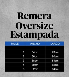 Remera Oversize Varias Estampas en internet