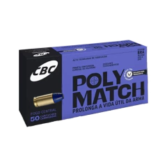 MUNIÇÃO CBC POLYMATCH 9MM LUGER LPC 147GR