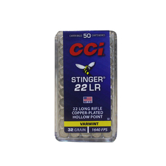 MUNIÇÃO CCI .22LR STINGER HP 32GR - comprar online