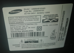 TV USADA SAMSUNG MODELO:UN55H6103AG (DEFEITO:TELA)