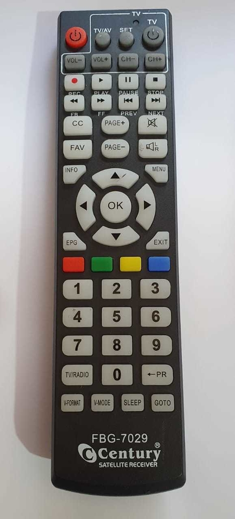 CONTROLE PARA RECEPTOR MIDIA BOX CENTURY