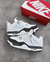 Air Jordan 4 Retro "Branco / Cinza" na internet