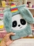 Caderno pelúcia panda cinza