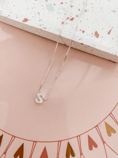 Colar Inicial Cravejada Letra S
