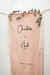 Banner para casamientos bordado a mano - Nombres y fecha de casamiento. - comprar online