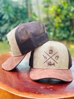 Boné Premium - Sued Marrom
