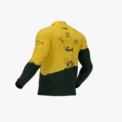 Camisa Verde e Amarela - Rio Manso 2020 - Com manga - Pesca, Resenha & Cia