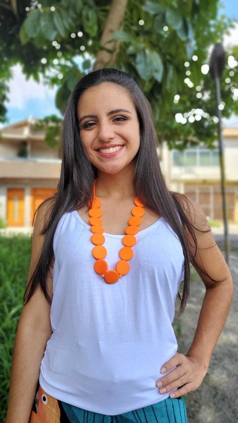 Colar Colors Pastilhas Aveludado