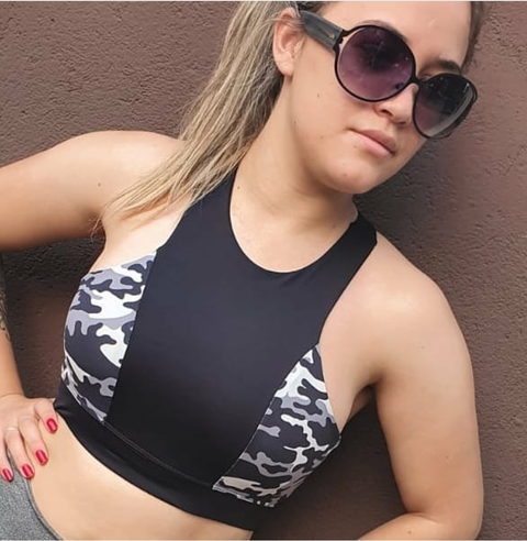 Top Cropped Fitness sem bojo