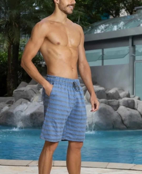 Bermuda Masculina Moletinho Estampada