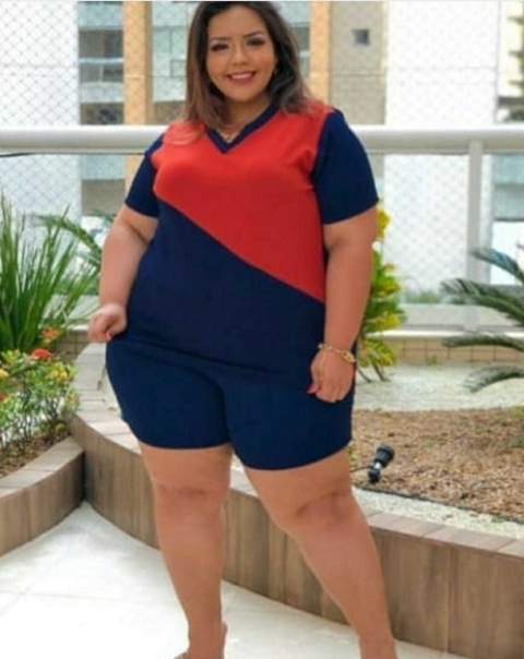 Conjunto Short e Blusa Canelada