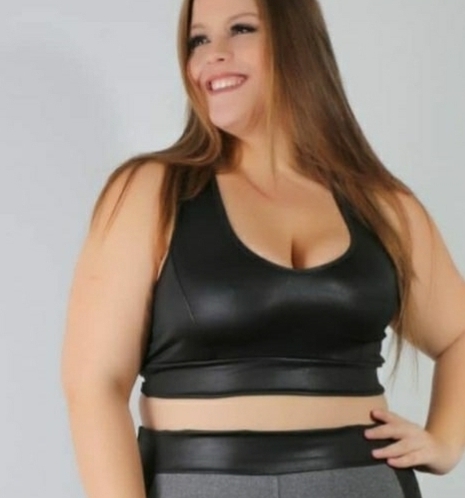 Top Cropped sem Bojo Plus Size