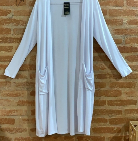 Cardigan com bolso frontal - comprar online