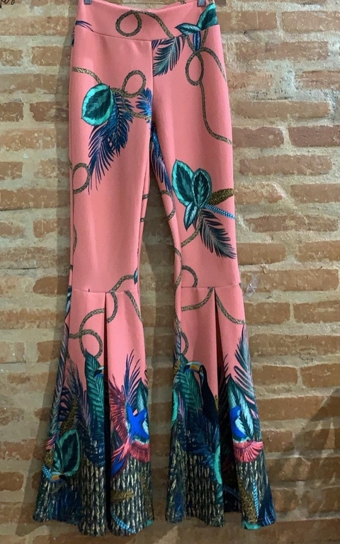 Calça Flare Estampada