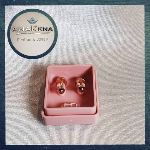 [025 - 008] AROS ABRIDORES ORO CH, bolita de 3.5 o de 4 mm, palito de Oro 18 Kl