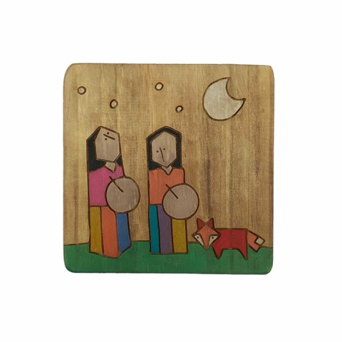 Cuadros chicos tallados en madera