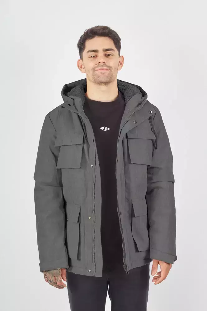 CAMPERA DENMARK HIGH WINTER GRIS MELANGE