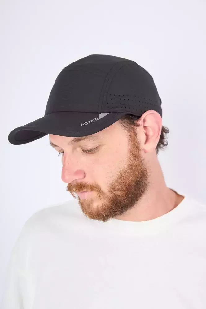GORRA DRY ACTIVE NEGRA CAPTAIN FIN