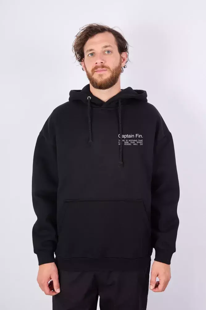 BUZO CANGURO DAMIEN CAPTAIN FIN NEGRO