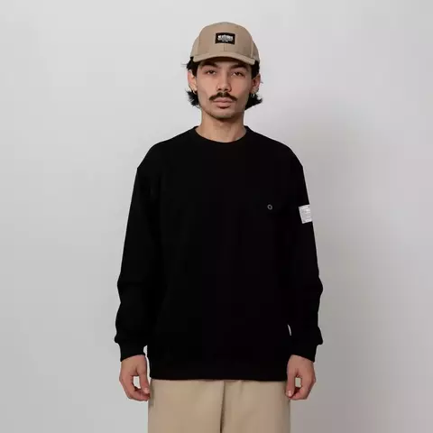 BUZO ETNIES POCKET CREW NEGRO