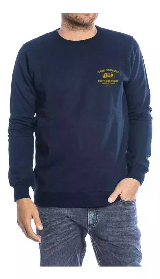 Buzo Rusty Azul Marino Super 8 Crew