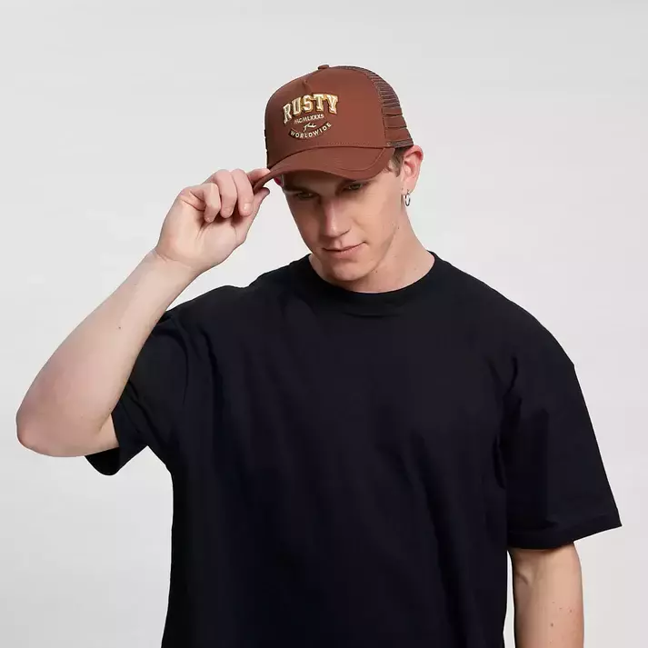 GORRA RUSTY GRANIZED MARRON