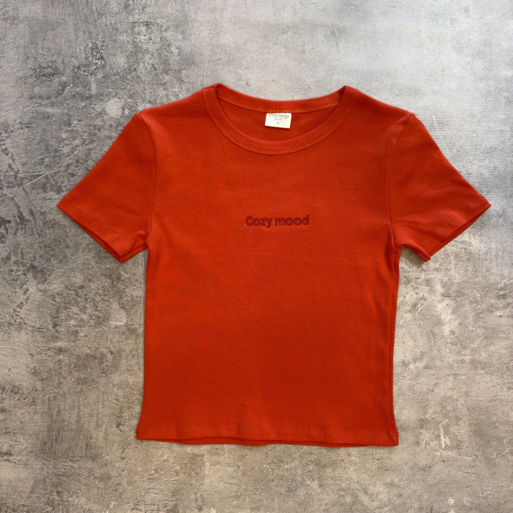 REMERA NARANJA ISOSTASIA COZY MOOD