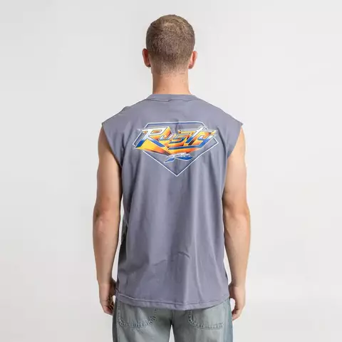 Musculosa Rusty Super R Dot Relaxed Fit Hombre - Edición Retro 2000's