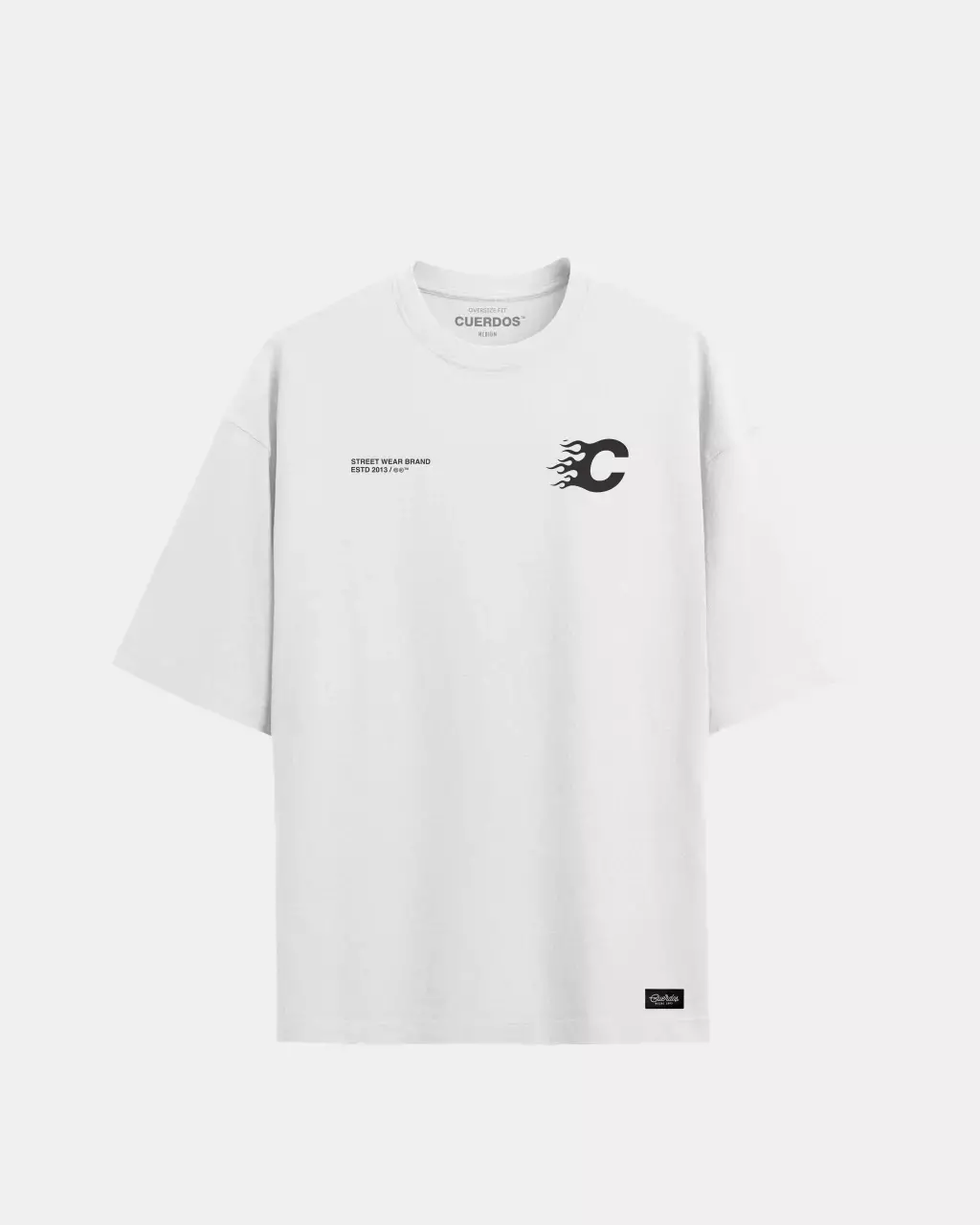 REMERA CUERDOS OVERSIZE BLAZE BLANCO