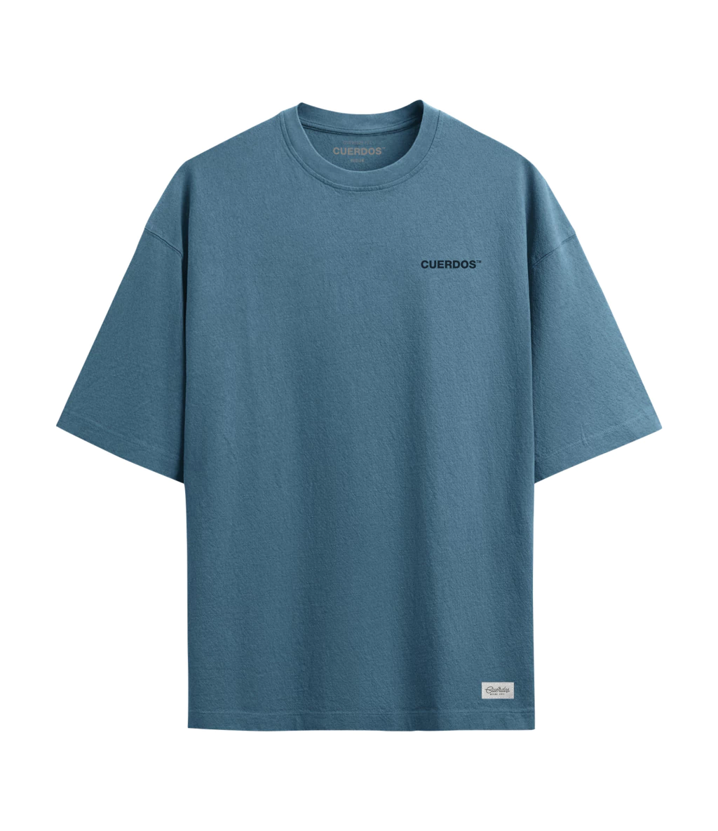 REMERA CUERDOS OVERSIZE PRAGA AZUL