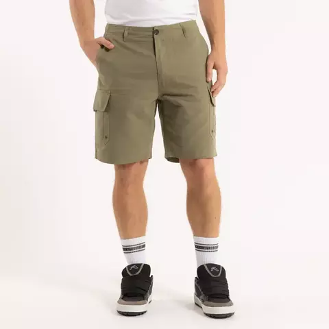 bermuda cargo rusty verde rip stop vista frontal completa