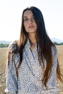 VESTIDO CORTO PRINT ANIMAL STARS BETH - Pura Sangre
