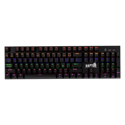 TECLADO GAMER MECANICO RAPTOR FIRECLAW M104 RED SWITCH