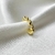PIERCING FAKE FORMATO MOLA FOLHEADO A OURO 739966